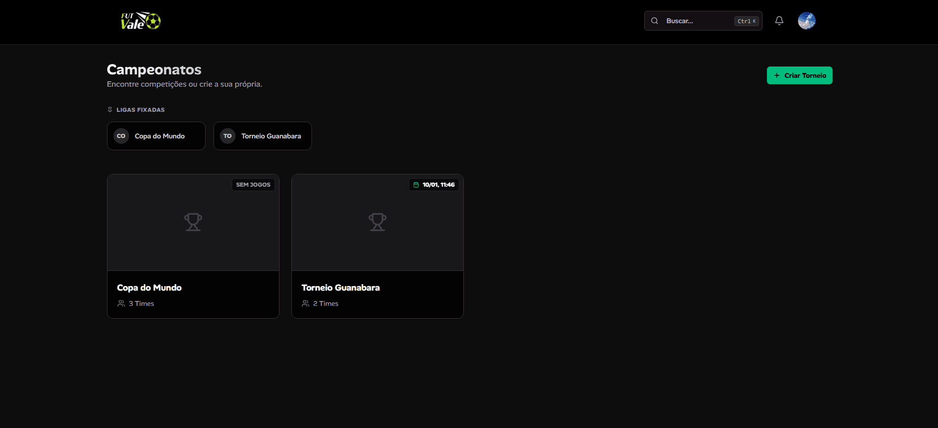 Sistema Futvale - Gestão de Campeonatos